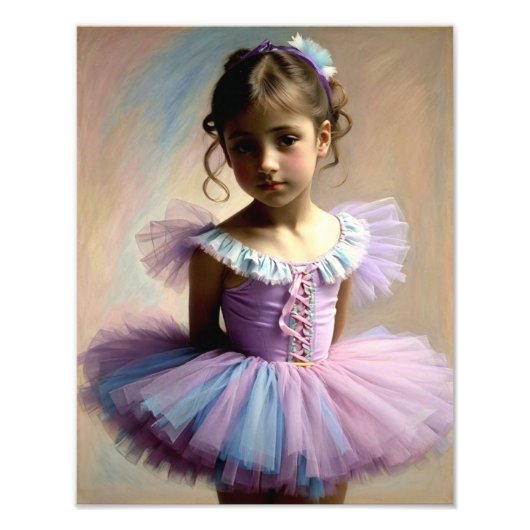 Poster de Niña bailarina con tutú (Voorkant)