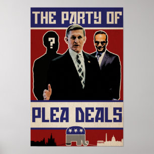 poster "De partij van Plea Deals"