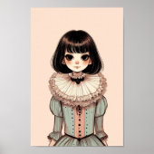 Poster de portrait de jeune fille (Voorkant)