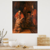 Poster De terugkeer van de prodigal Son Rembrandt (Keuken)