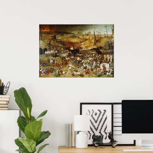Poster De triomf van de dood Pieter Brueghel (Thuiskantoor)