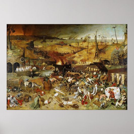 Poster De triomf van de dood Pieter Brueghel (Voorkant)