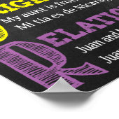 Poster-decor voor de Spaanse klaslokalen Poster (Hoek)