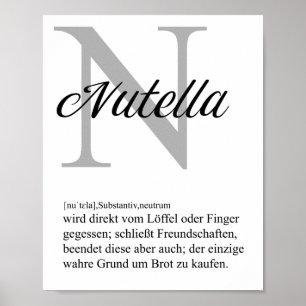Poster Definitie Nutella
