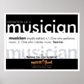 Poster Definition - Musicus (Voorkant)