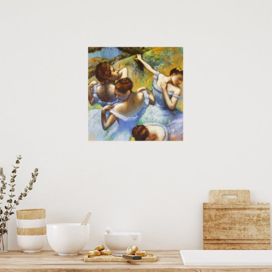 Poster Degas Blue Dancers (Keuken)