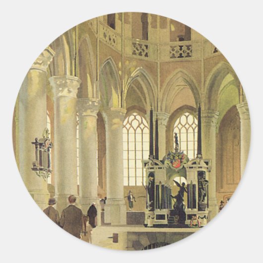 Poster Delft LNER Ronde Sticker (Voorkant)