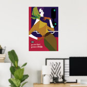 Poster Deutsche Bahn -Groene golf- 1962 Deutsche (Thuiskantoor)