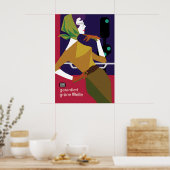 Poster Deutsche Bahn -Groene golf- 1962 Deutsche (Keuken)