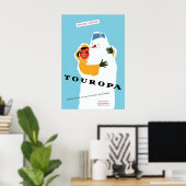 Poster Deutsche Bahn -Touropa Winter 1959-60 (Thuiskantoor)