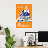 Poster Deutsche Bundesbahn 125 jaar Duits (Thuiskantoor)