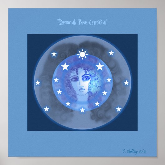 poster "Devorah Blue Celestial" (Voorkant)