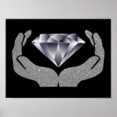 Poster Diamond Hands (Voorkant)