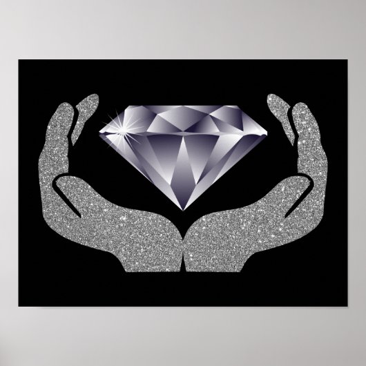 Poster Diamond Hands (Voorkant)