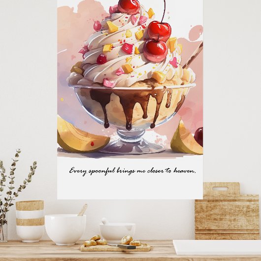 Poster dicht bij de hemel (Keuken)