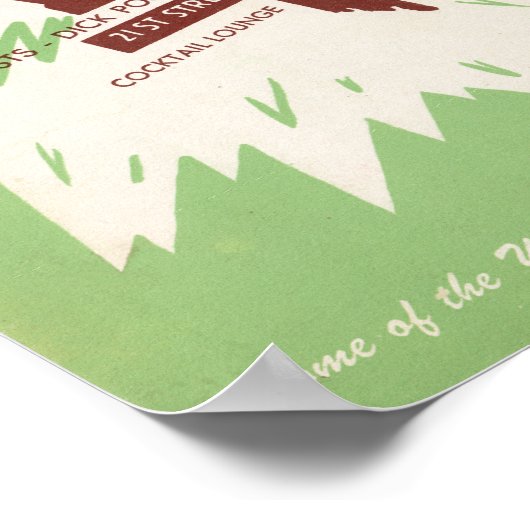 Poster Dick & Eddie's Menu (Hoek)