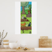 Poster - Dierenvrienden (Keuken)
