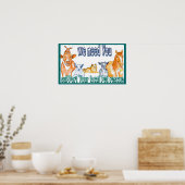 Poster dierlijke resten (Keuken)