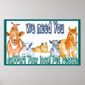 Poster dierlijke resten (Voorkant)