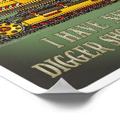 Poster Digger Shovel Operator Quote (Hoek)