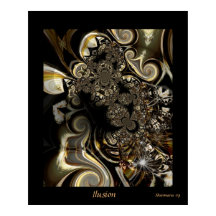 Poster Digital Abstract Art Ilusion