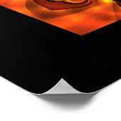 Poster Digitale Abstracte Kunst Gouden Bollen (Hoek)