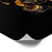 Poster Digitale Abstracte Kunst Weelderig (Hoek)