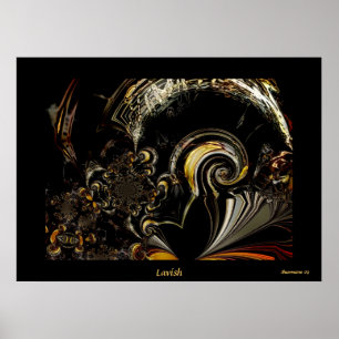 Poster Digitale Abstracte Kunst Weelderig