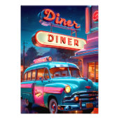 Poster  Diner Lights (Voorkant)
