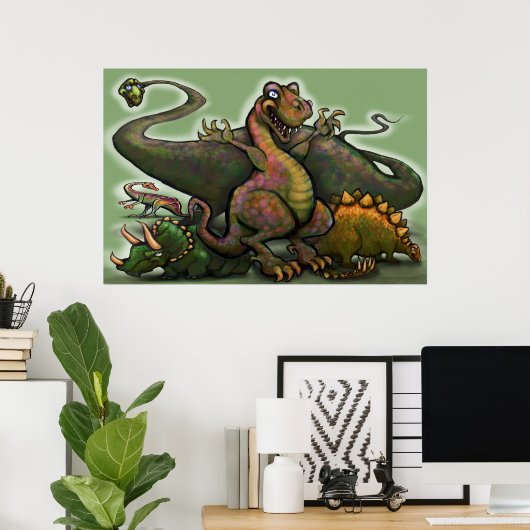 Poster Dinosaurs (Thuiskantoor)