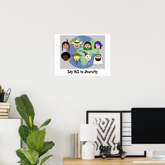 poster "Diversiteit" (Thuiskantoor)