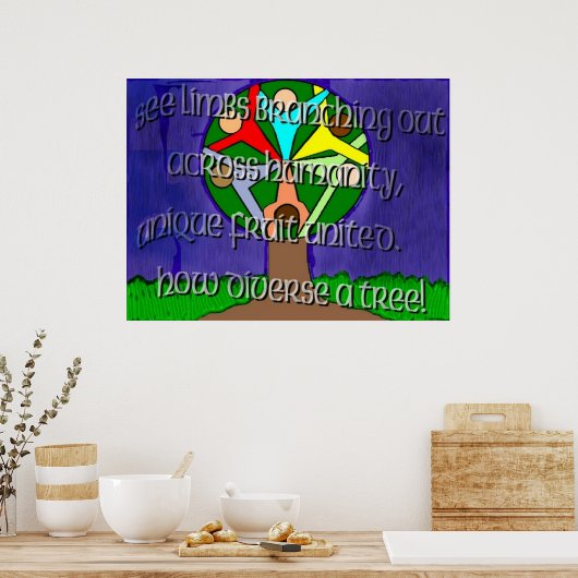Poster Diversity Tree (Keuken)