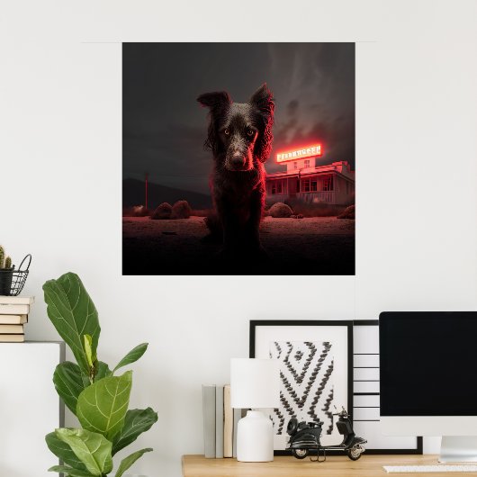 Poster Dog (Thuiskantoor)