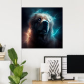Poster Dog (Thuiskantoor)