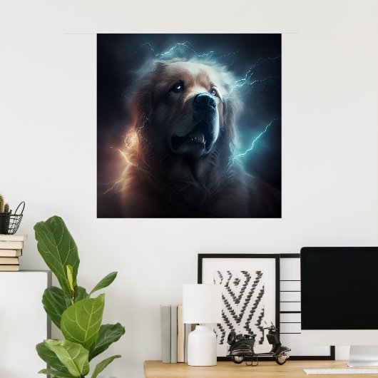 Poster Dog (Thuiskantoor)