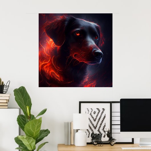 Poster Dog (Thuiskantoor)