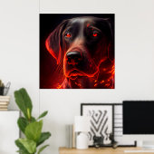 Poster Dog (Thuiskantoor)