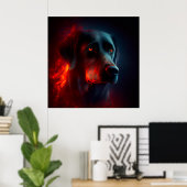Poster Dog (Thuiskantoor)