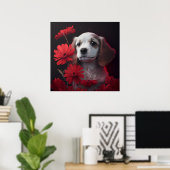 Poster Dog (Thuiskantoor)
