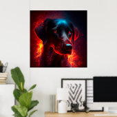 Poster Dog (Thuiskantoor)