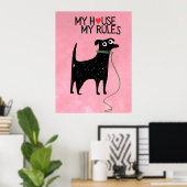 Poster dog | Funny & decorative Poster (Thuiskantoor)