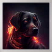 Poster Dog Red (Voorkant)