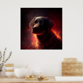 Poster Dog Red (Keuken)