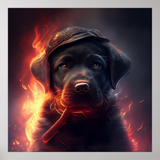 Poster Dog Red (Voorkant)