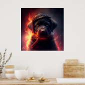 Poster Dog Red (Keuken)