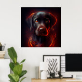 Poster Dog Red (Thuiskantoor)