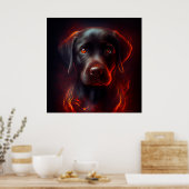 Poster Dog Red (Keuken)