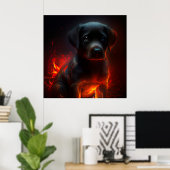 Poster Dog Red (Thuiskantoor)
