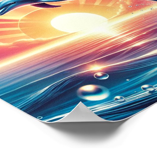 Poster dolfijn (Hoek)