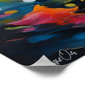 Poster | Dolfijn | Olieverfstijl (Hoek)